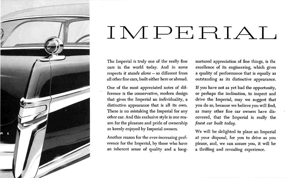 1956 Chrysler Imperial Brochure Page 3